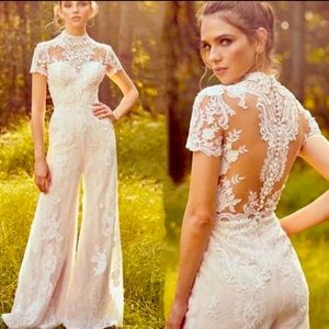 Hand-Made Bridal Jumpsuit, New, Never Used, originally purchased on Etsy